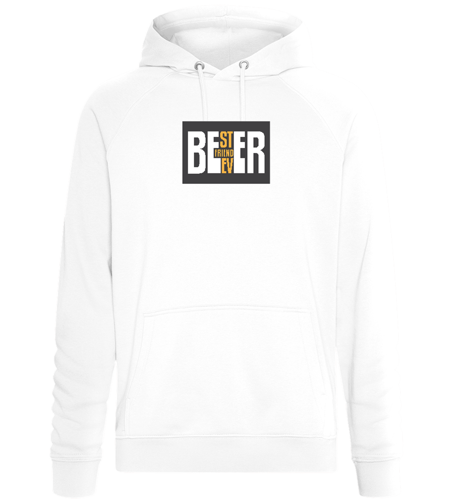 Beer Best Friend Ever Design - Comfort unisex hoodie_WHITE_front