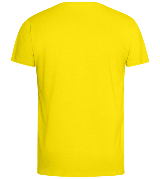 Cool Grandpa Club Design - Comfort men's fitted t-shirt_YELLOW_back