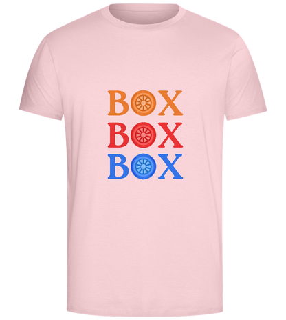 Box Box Box Design - Comfort Unisex T-Shirt_CANDY PINK_front