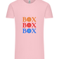 Box Box Box Design - Comfort Unisex T-Shirt_CANDY PINK_front