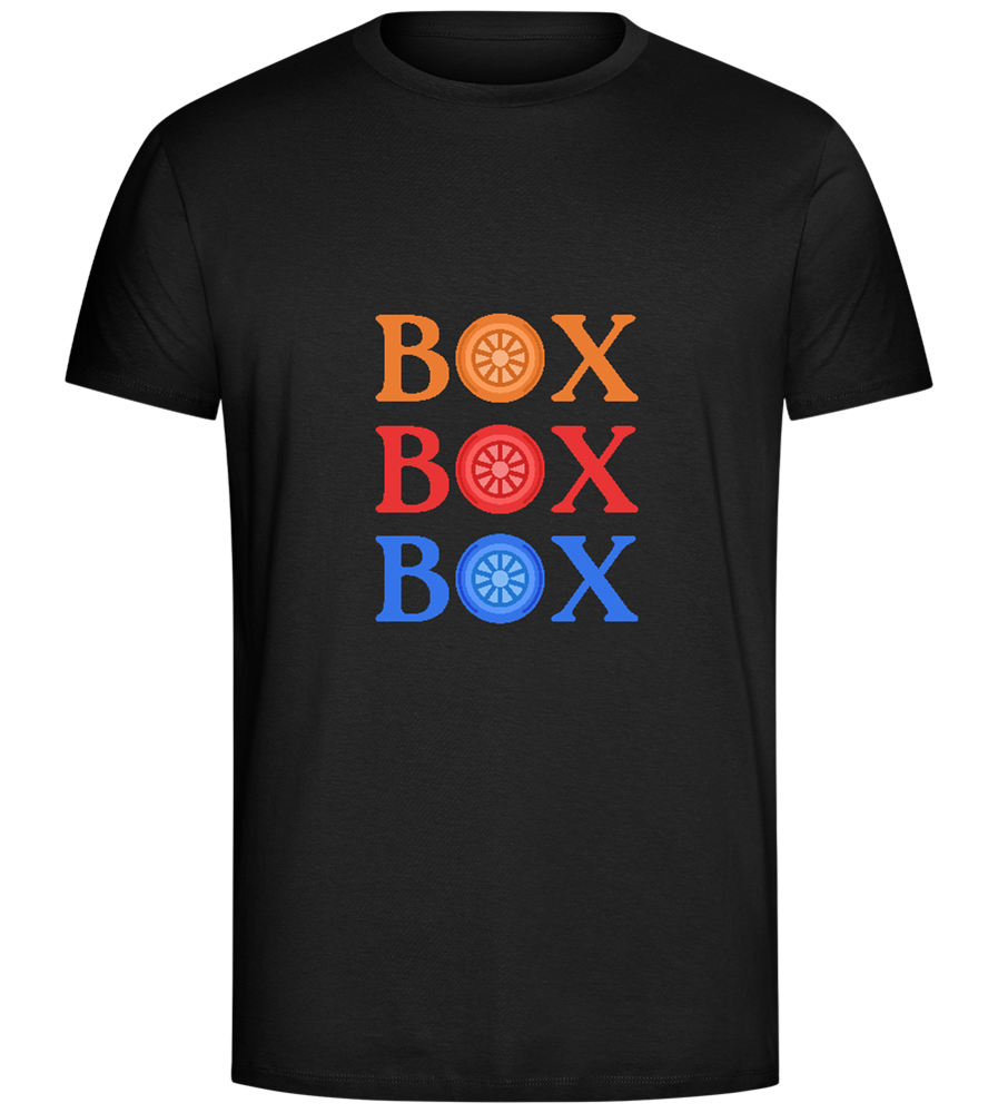 Box Box Box Design - Comfort Unisex T-Shirt_DEEP BLACK_front