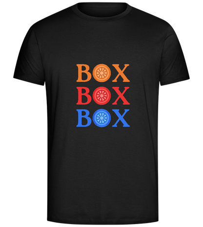 Box Box Box Design - Comfort Unisex T-Shirt_DEEP BLACK_front