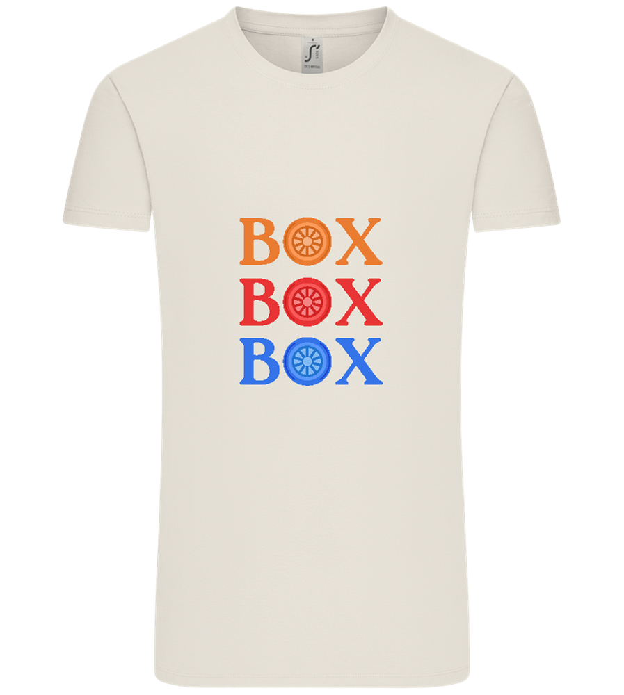 Box Box Box Design - Comfort Unisex T-Shirt_ECRU_front