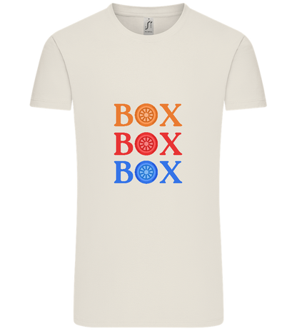 Box Box Box Design - Comfort Unisex T-Shirt_ECRU_front