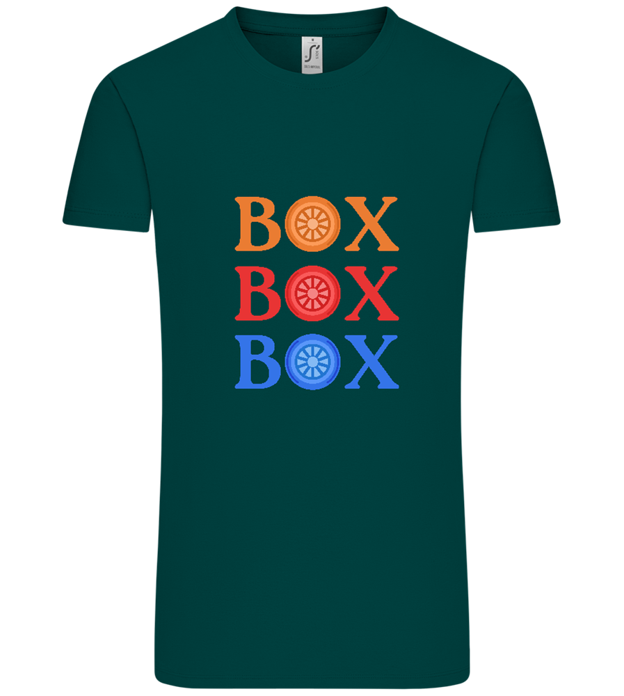 Box Box Box Design - Comfort Unisex T-Shirt_GREEN EMPIRE_front