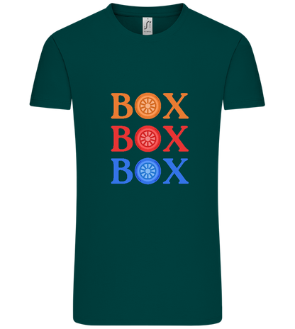 Box Box Box Design - Comfort Unisex T-Shirt_GREEN EMPIRE_front