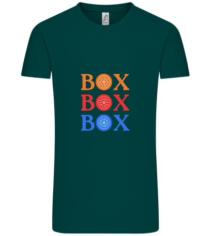 Box Box Box Design - Comfort Unisex T-Shirt_GREEN EMPIRE_front