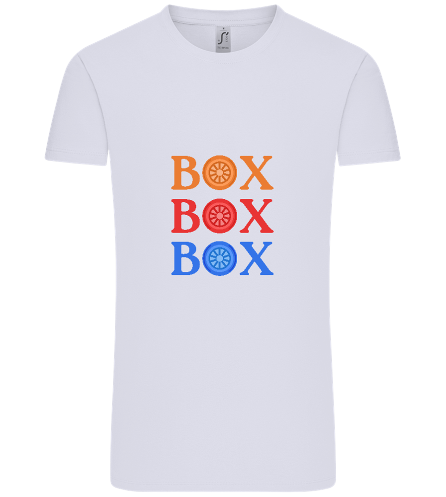 Box Box Box Design - Comfort Unisex T-Shirt_LILAK_front