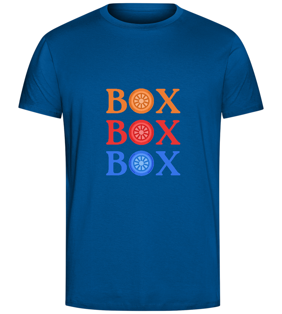 Box Box Box Design - Comfort Unisex T-Shirt_ROYAL_front