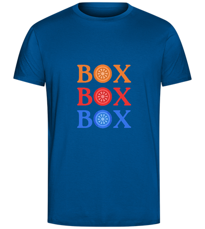 Box Box Box Design - Comfort Unisex T-Shirt_ROYAL_front