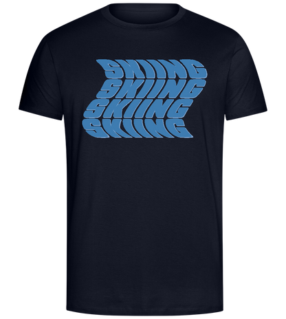 Skiing Design - Comfort Unisex T-Shirt_FRENCH NAVY_front