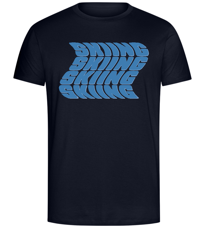 Skiing Design - Comfort Unisex T-Shirt_FRENCH NAVY_front