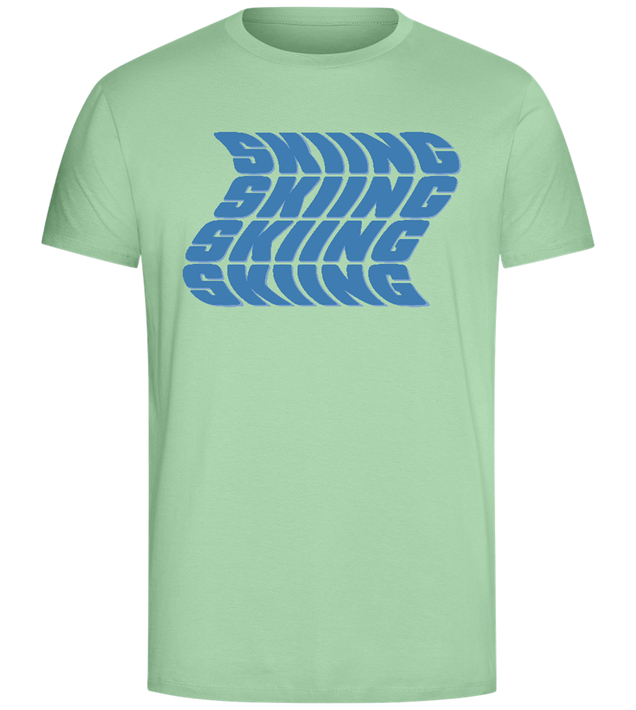 Skiing Design - Comfort Unisex T-Shirt_ICE GREEN_front