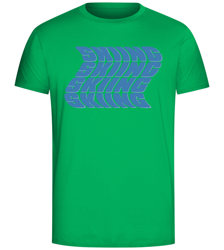 Skiing Design - Comfort Unisex T-Shirt_SPRING GREEN_front