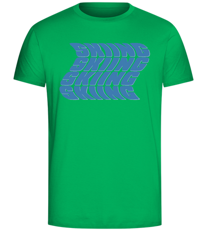 Skiing Design - Comfort Unisex T-Shirt_SPRING GREEN_front