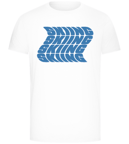 Skiing Design - Comfort Unisex T-Shirt_WHITE_front