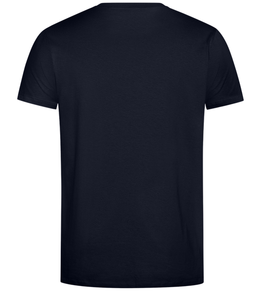 Skiing Design - Comfort Unisex T-Shirt_FRENCH NAVY_back