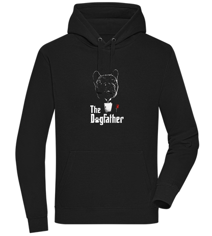 Dogfather Suit Design - Premium unisex hoodie_BLACK_front