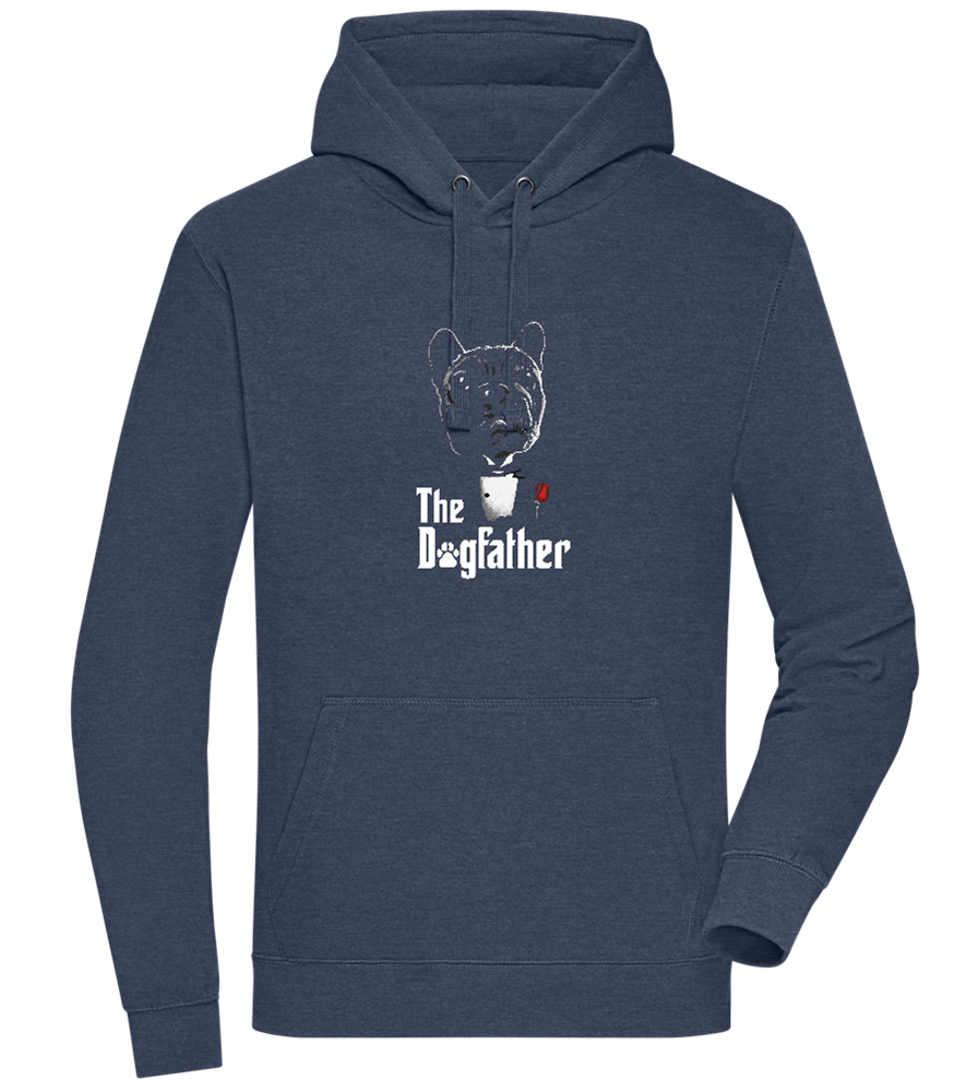 Dogfather Suit Design - Premium unisex hoodie_DENIM CHINA_front