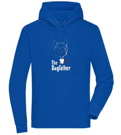 Dogfather Suit Design - Premium unisex hoodie_ROYAL_front