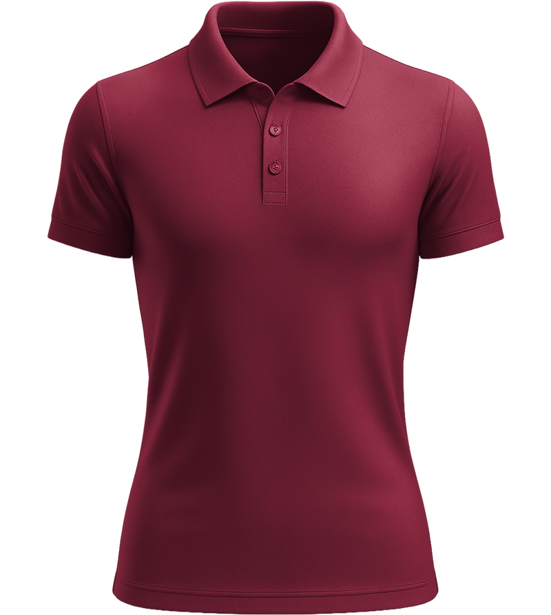 Basic Women´s Poloshirt_BORDEAUX_front