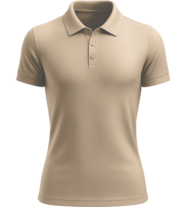 Basic Women´s Poloshirt_SAND_front