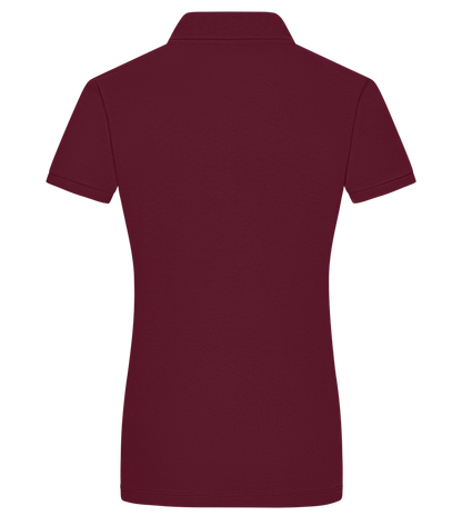 Basic Women´s Poloshirt_BORDEAUX_back