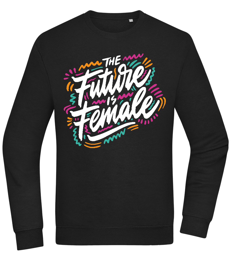 Future Is Female Design - Comfort Essential Unisex Sweater_BLACK_front