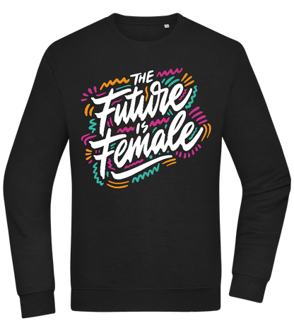 Future Is Female Design - Comfort Essential Unisex Sweater_BLACK_front