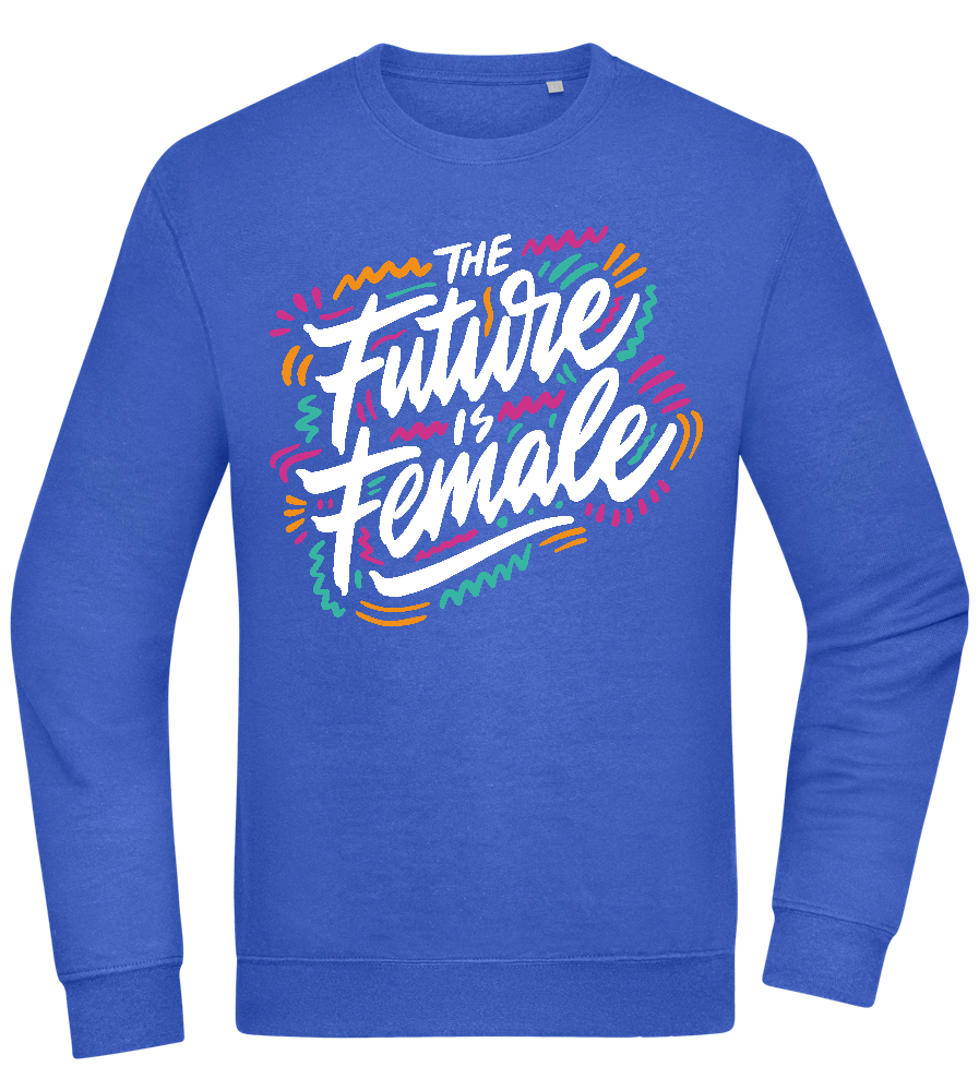 Future Is Female Design - Comfort Essential Unisex Sweater_ROYAL_front