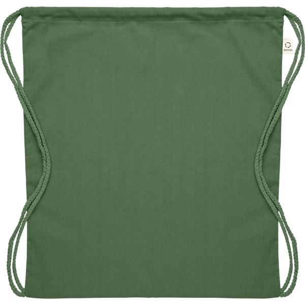 Recycled 140gr/m² Cotton Bag_DARK GREEN_front