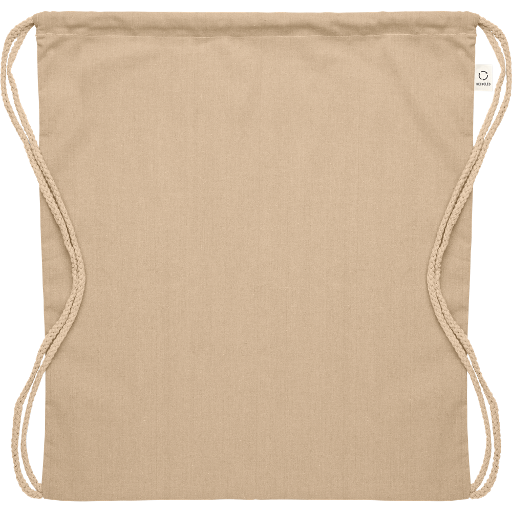 Recycled 140gr/m² Cotton Bag_KHAKI_front
