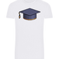 Pixelated Hat Design - Basic Unisex T-Shirt_WHITE_front