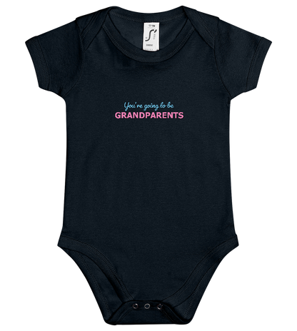 Going to be Grandparents Design - Baby bodysuit_BLACK_front