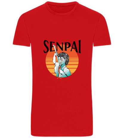 Senpai Sunset Design - Basic Unisex T-Shirt_RED_front