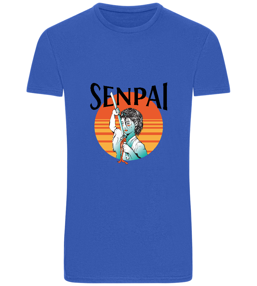 Senpai Sunset Design - Basic Unisex T-Shirt_ROYAL_front