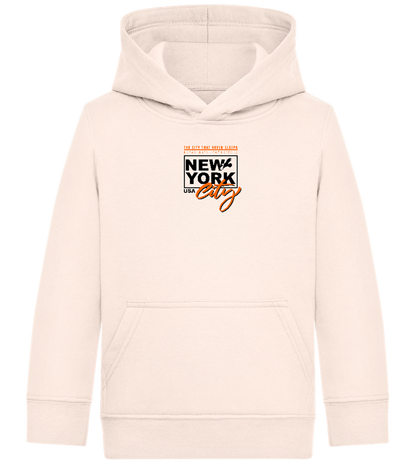 The City That Never Sleeps Design - Comfort Kids Hoodie_LIGHT PEACH ROSE_front