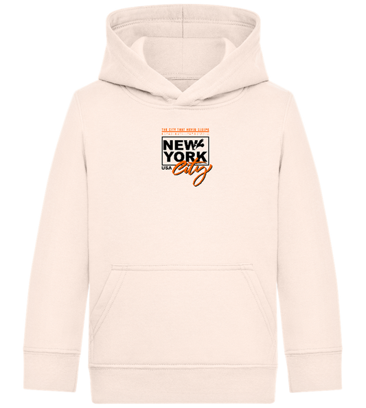 The City That Never Sleeps Design - Comfort Kids Hoodie_LIGHT PEACH ROSE_front