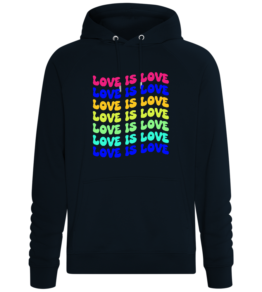 Love is Love Gradient Design - Comfort unisex hoodie_BLACK_front