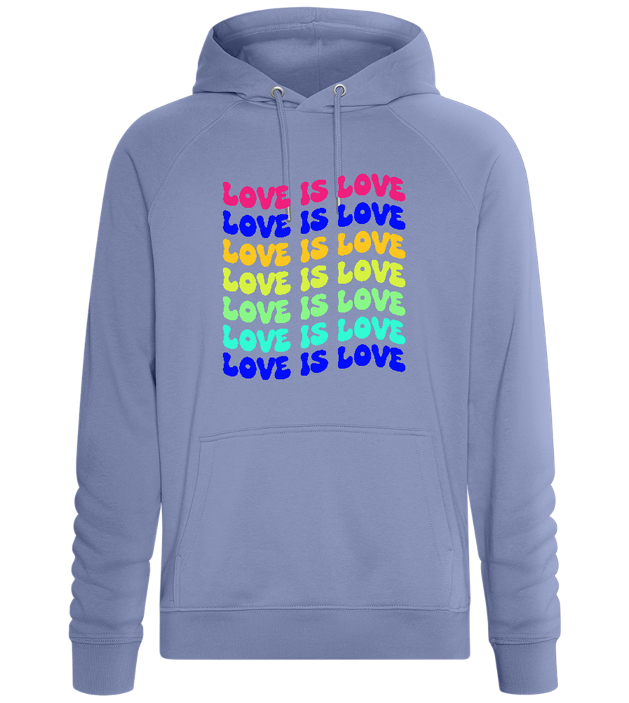 Love is Love Gradient Design - Comfort unisex hoodie_BLUE_front