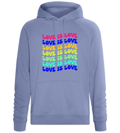 Love is Love Gradient Design - Comfort unisex hoodie_BLUE_front