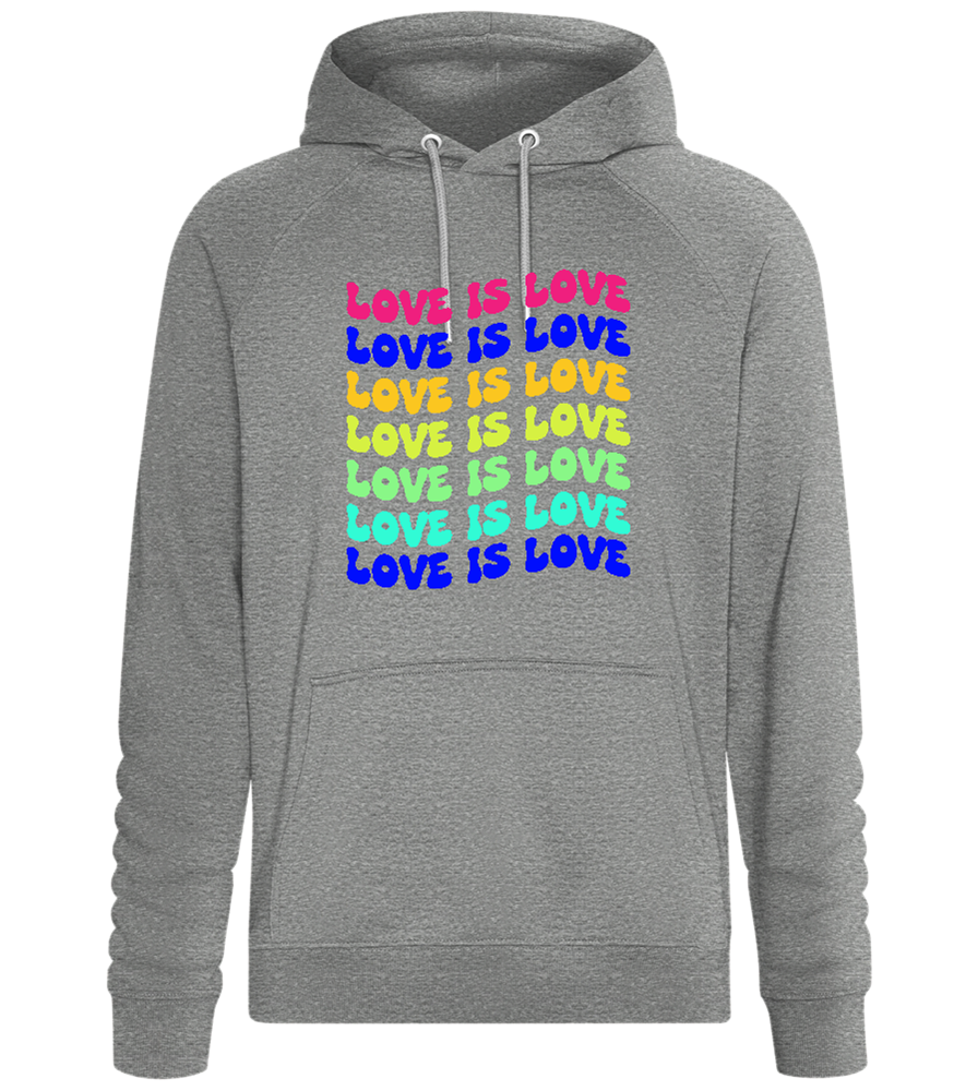 Love is Love Gradient Design - Comfort unisex hoodie_ORION GREY II_front