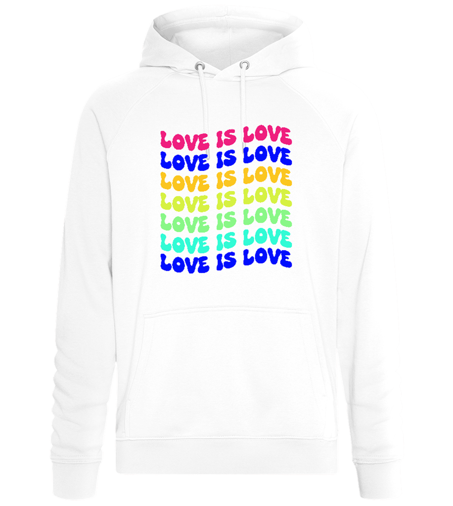 Love is Love Gradient Design - Comfort unisex hoodie_WHITE_front