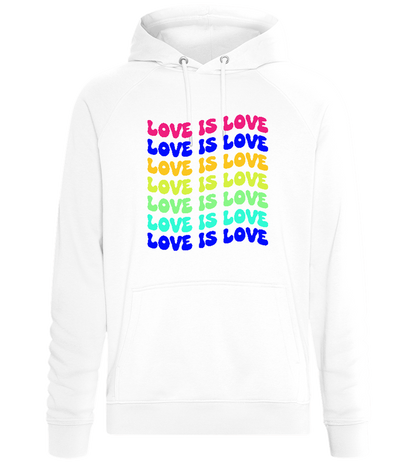 Love is Love Gradient Design - Comfort unisex hoodie_WHITE_front