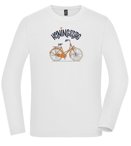 Koningsdag Oranje Fiets Design - Premium men's long sleeve t-shirt