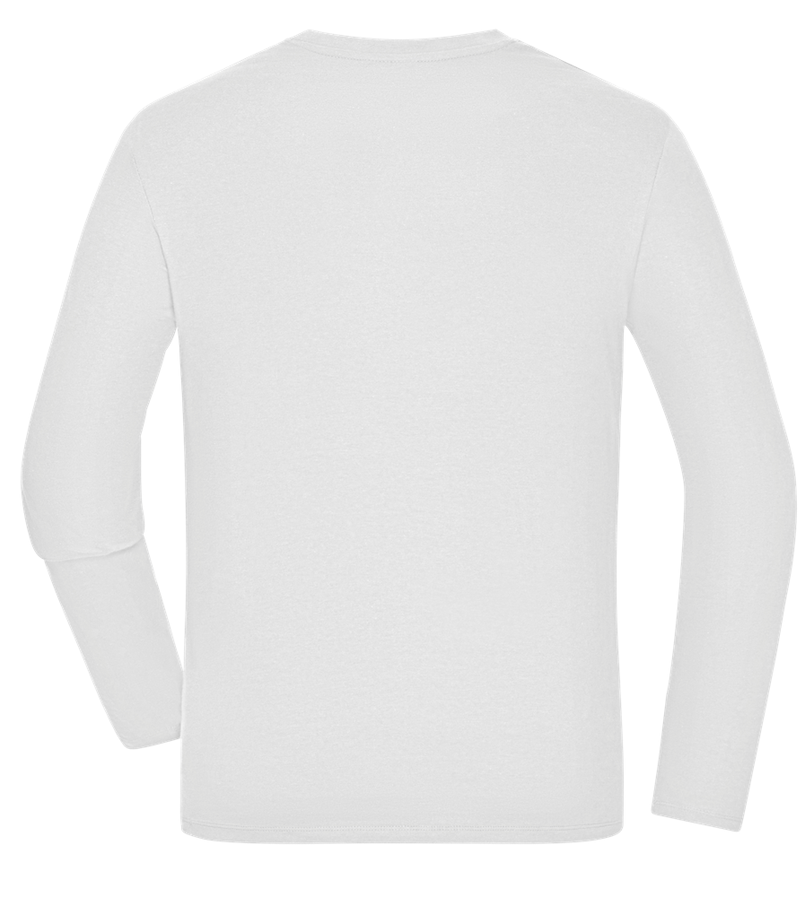 Koningsdag Oranje Fiets Design - Premium men's long sleeve t-shirt_WHITE_back
