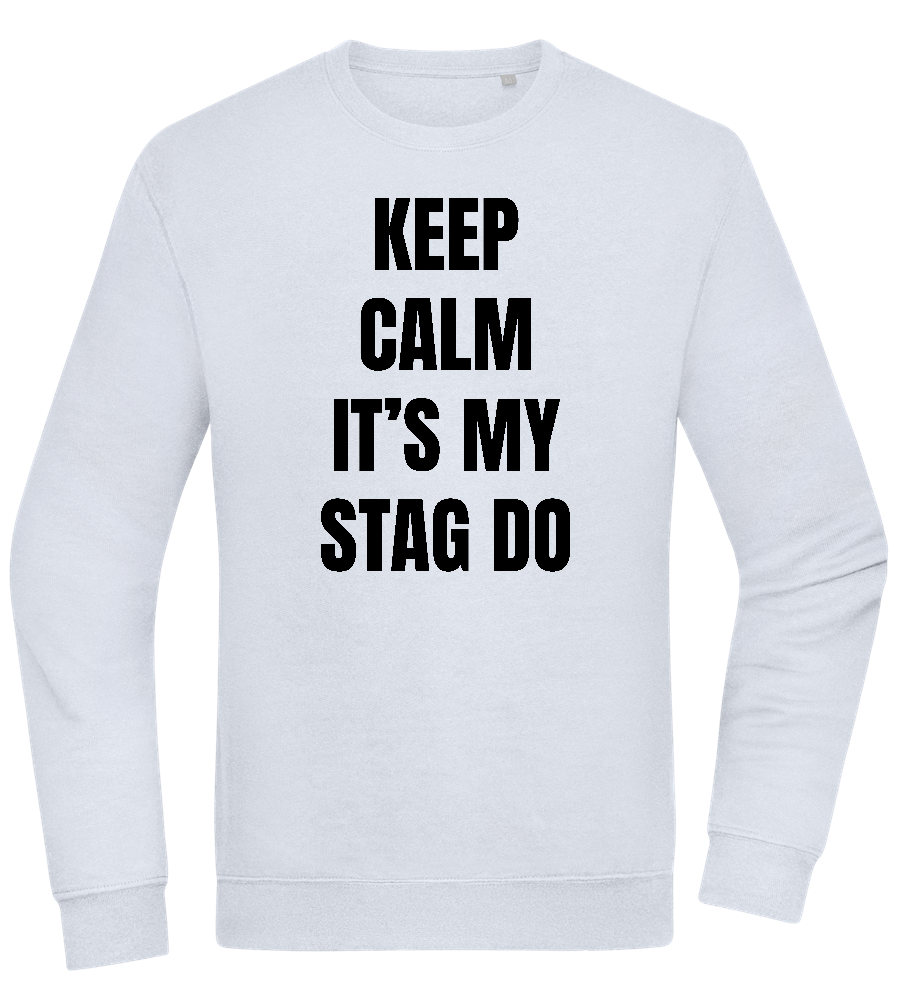 Keep Calm It's My Stag Do Design - Comfort Essential Unisex Sweater_CREAMY BLUE_front