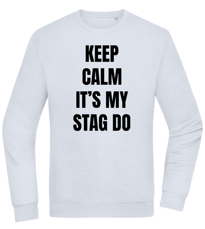 Keep Calm It's My Stag Do Design - Comfort Essential Unisex Sweater_CREAMY BLUE_front