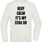 Keep Calm It's My Stag Do Design - Comfort Essential Unisex Sweater_CREAMY GREEN_front