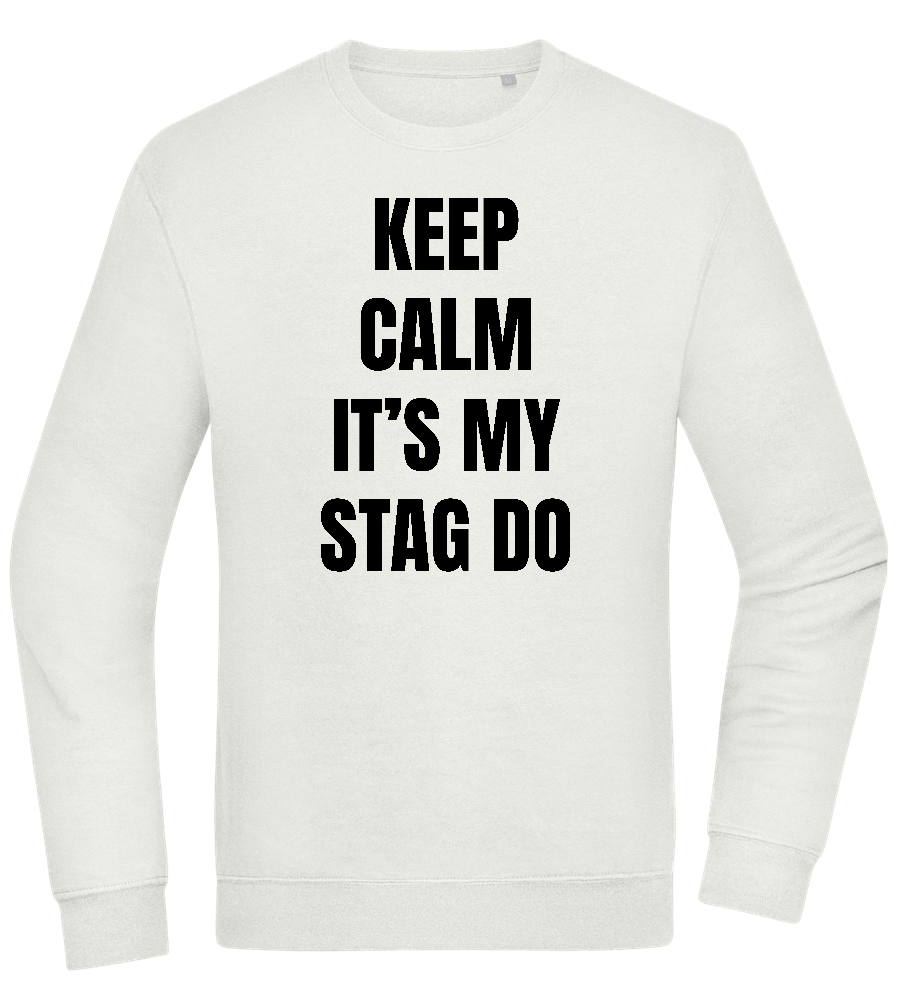 Keep Calm It's My Stag Do Design - Comfort Essential Unisex Sweater_CREAMY GREEN_front